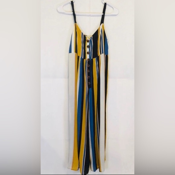 Urban Outfitters Tootsie Button-Down Cropped Jumpsuit - Picture 6 of 11